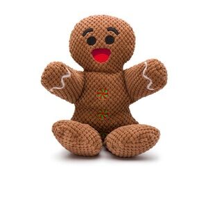 Fabdog Floppy Gingerbread Man Dog Toy